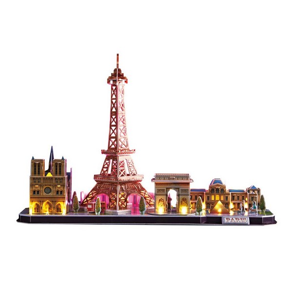 Продукт Cubic Fun - Пъзел 3D City Line Paris 115ч. с LED светлини  - 0 - BG Hlapeta